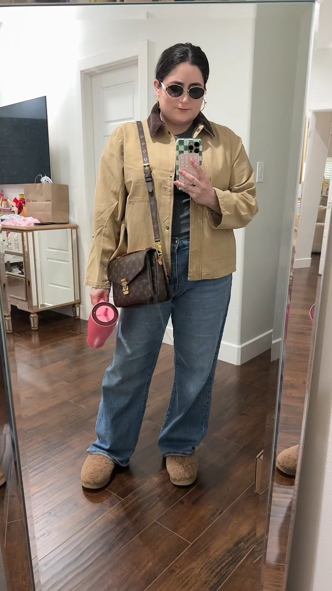 Exhaustion has been trying to take me out the last few days (weeks, why lie?) Luckily, a good outfit has helped me push through! 🤍 This barn jacket is from @catofashions and yall have been obsessed! 

#LTKSeasonal #LTKFindsUnder100 #LTKMidsize