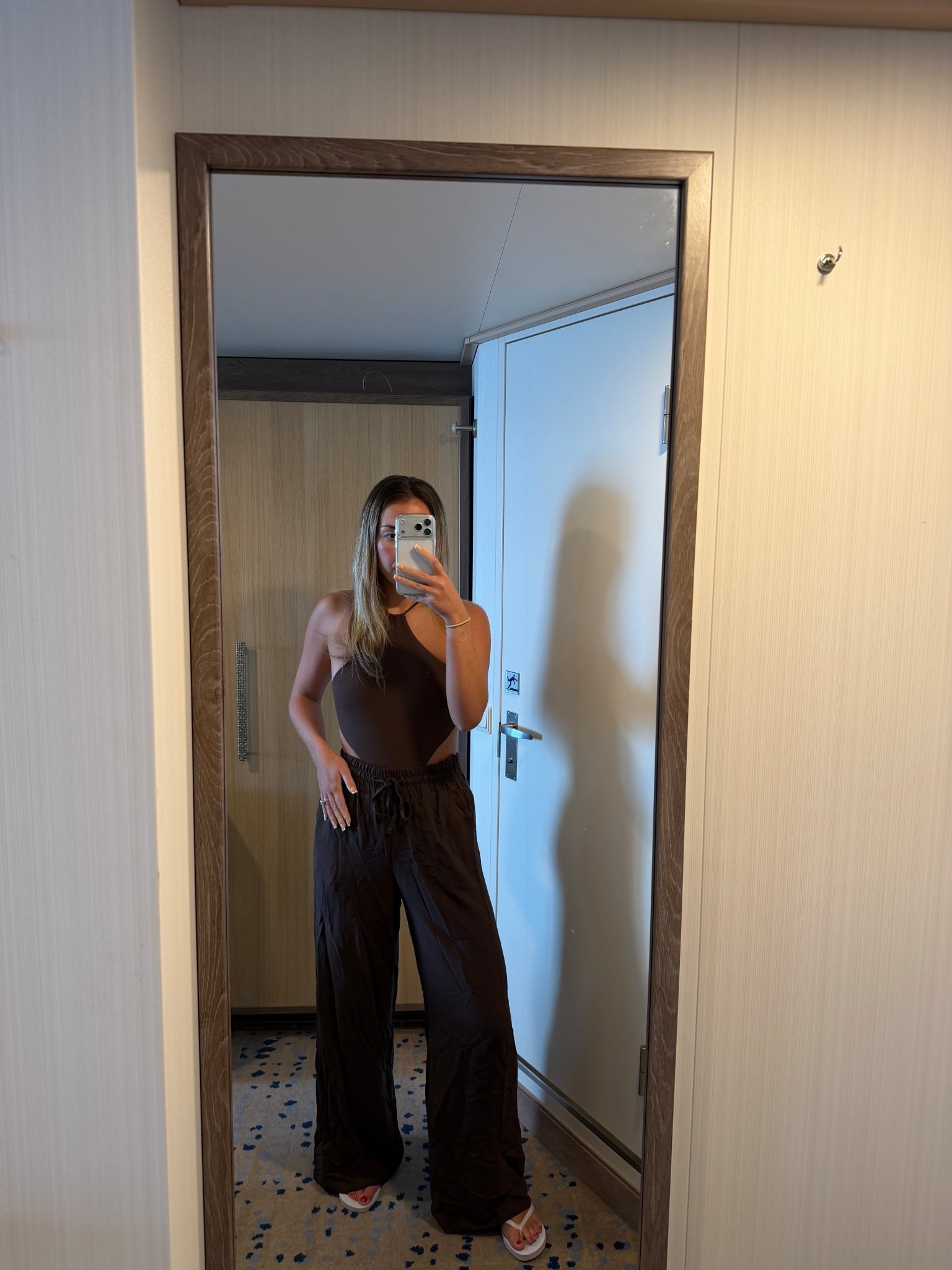 Heading to the pool on a cruise ship.🛳️🤎 swimming costume is so cool and flattering and threw on a pair of trousers on top!!

#LTKswimwear #LTKeurope #LTKuk