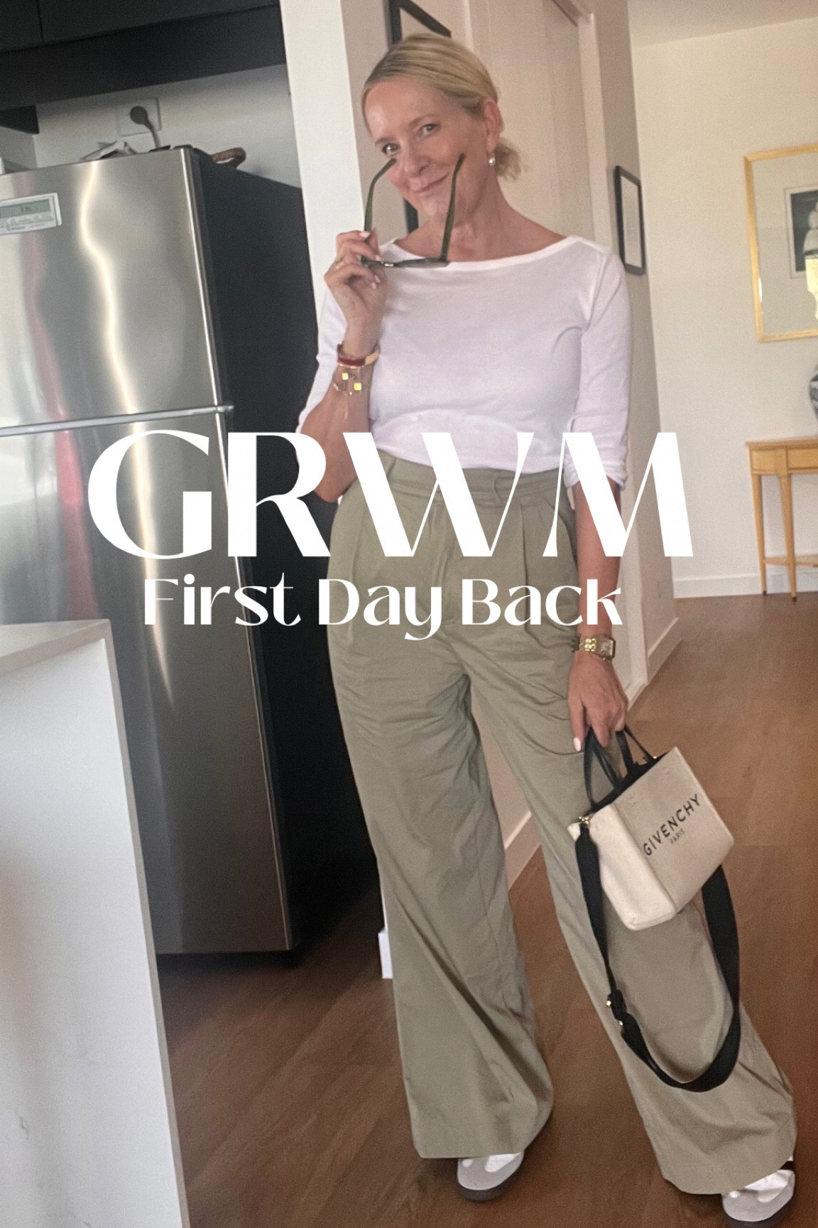 Simple, easy & comfy throw on & go outfit.

One of the easiest fits to wear.  Cotton white tee, light wide pants & sneakers 💫✨

#LTKover40 #LTKstyletip #LTKaustralia