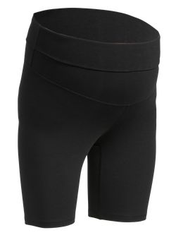 Maternity Rollover-Waist PowerChill Biker Shorts -- 8-inch inseam | Old Navy (US)