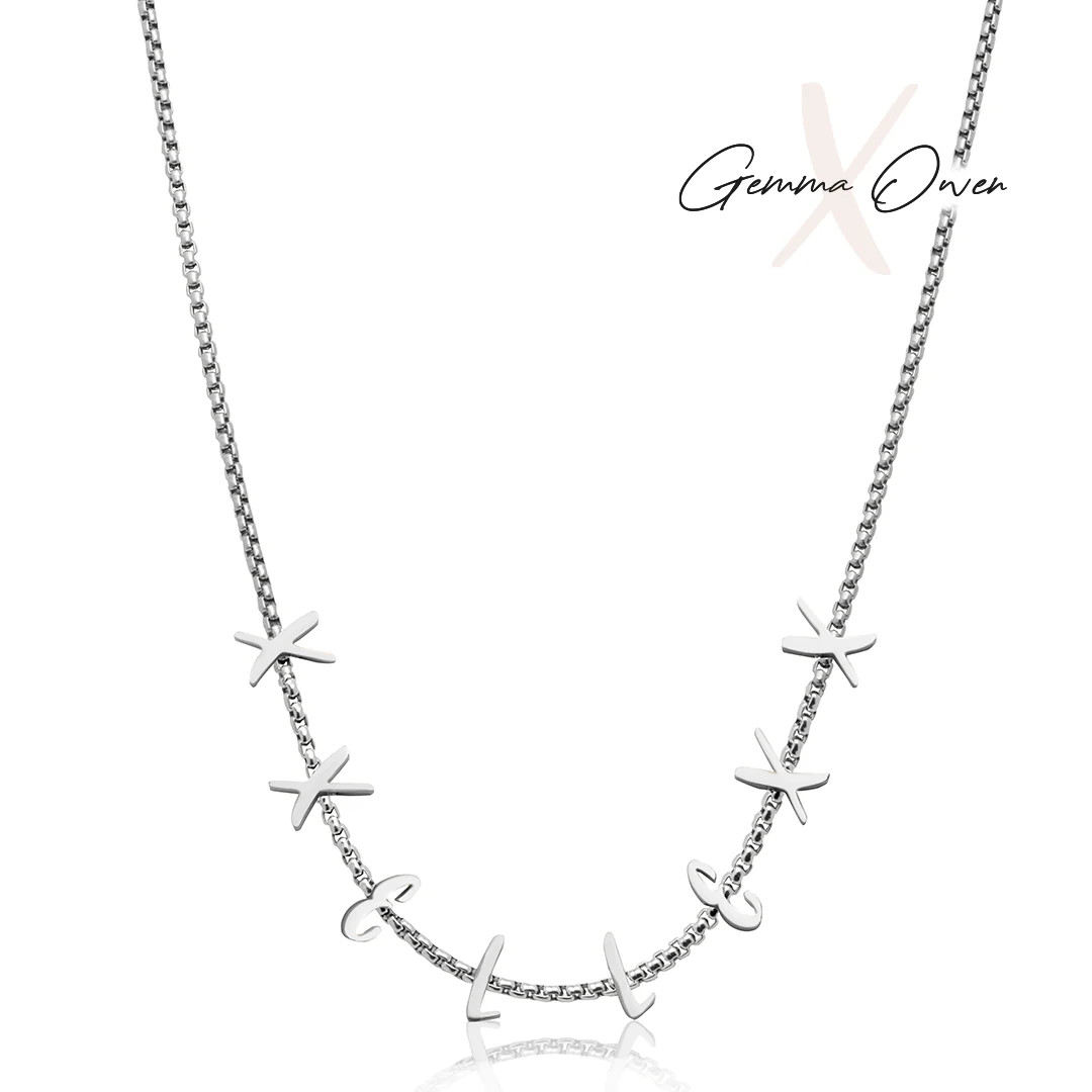 Gemma Owen GXO Custom Box Chain Necklace (Silver) | Abbott Lyon
