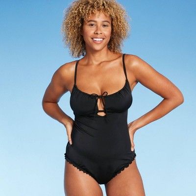 Women's Tunnel Keyhole Tall/Long Torso One Piece Swimsuit - Shade & Shore™ | Target