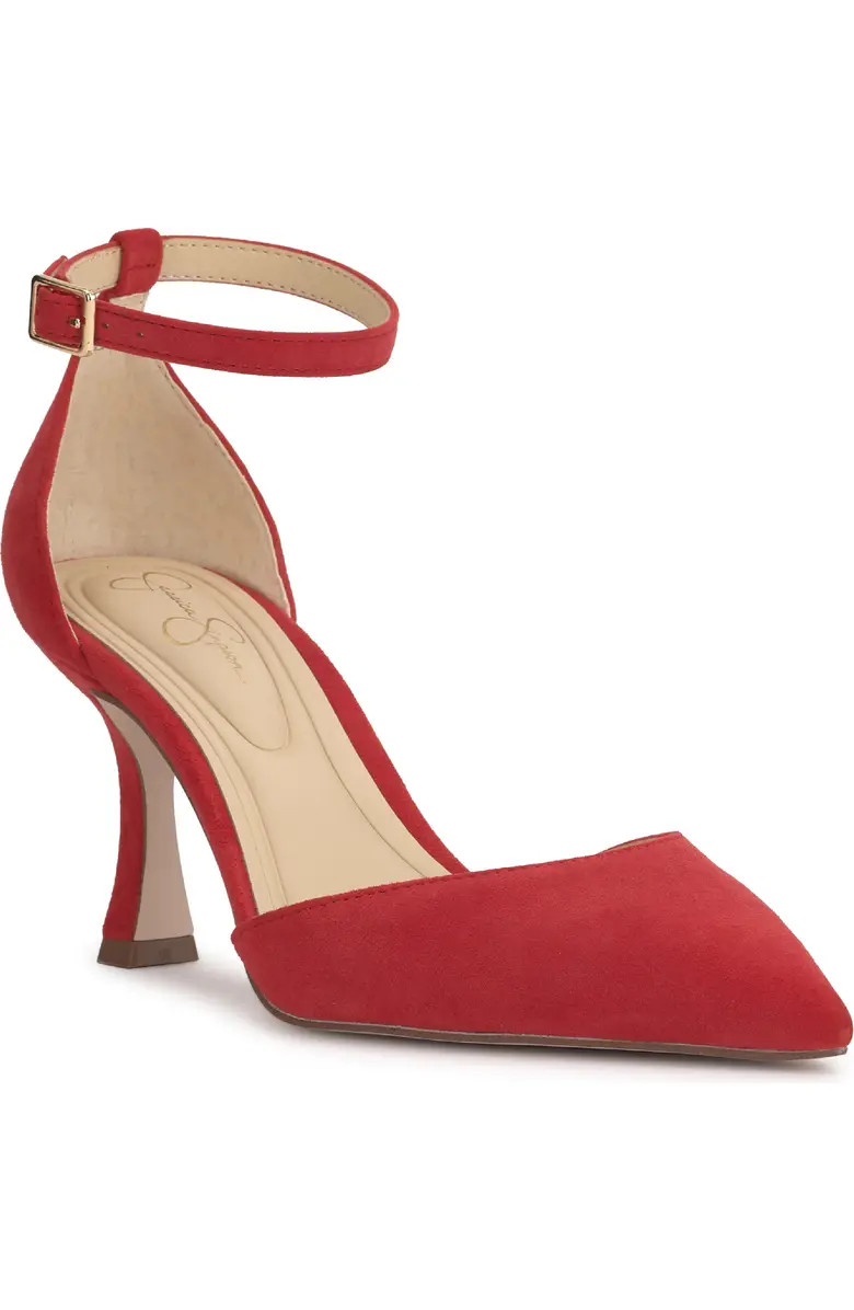 Foxena Ankle Strap Pointed Toe Pump (Women) | Nordstrom