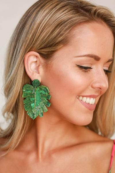 Palms Living Earrings | ivy & leo