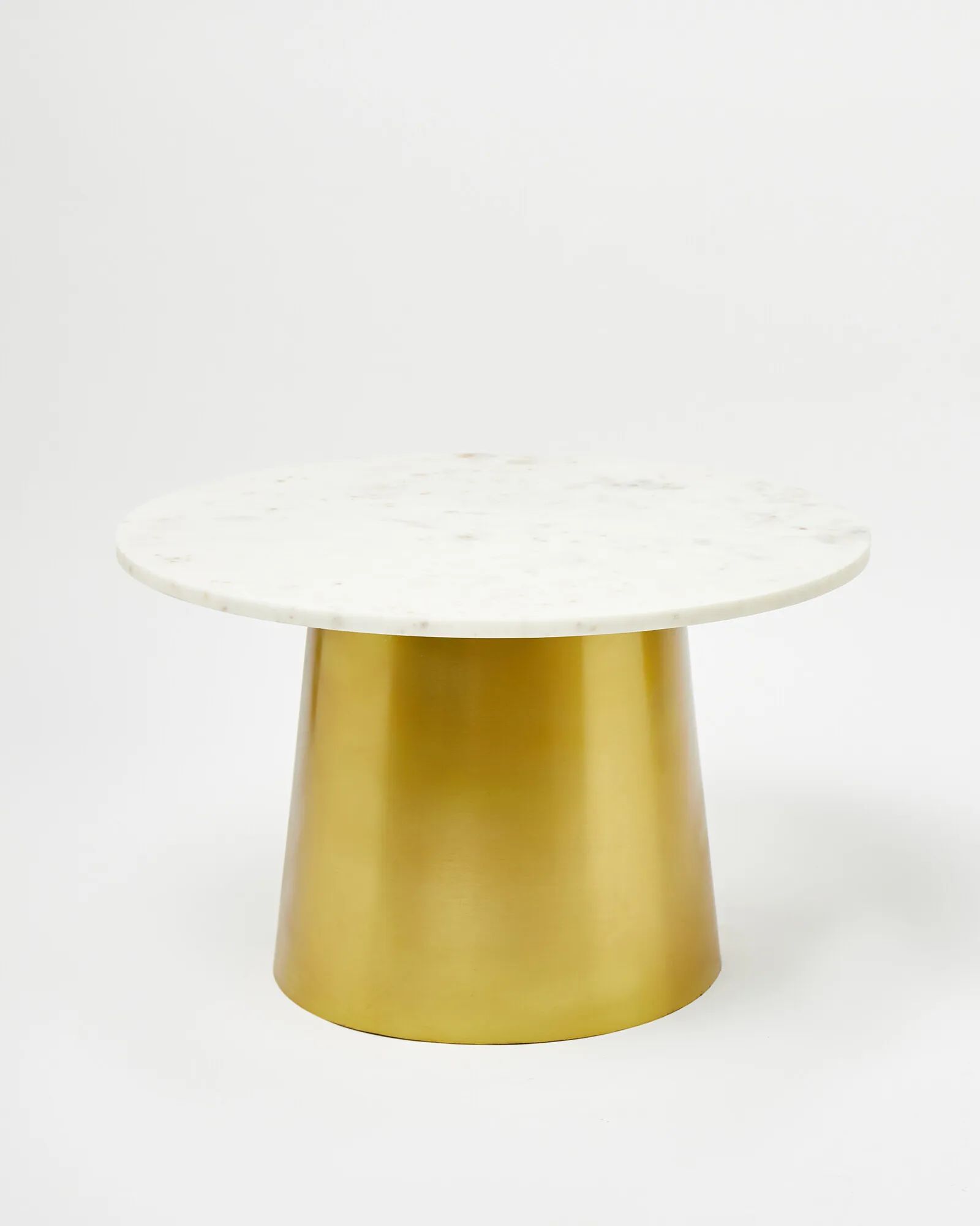 Ober White Marble Conical Coffee Table | Oliver Bonas | Oliver Bonas (Global)