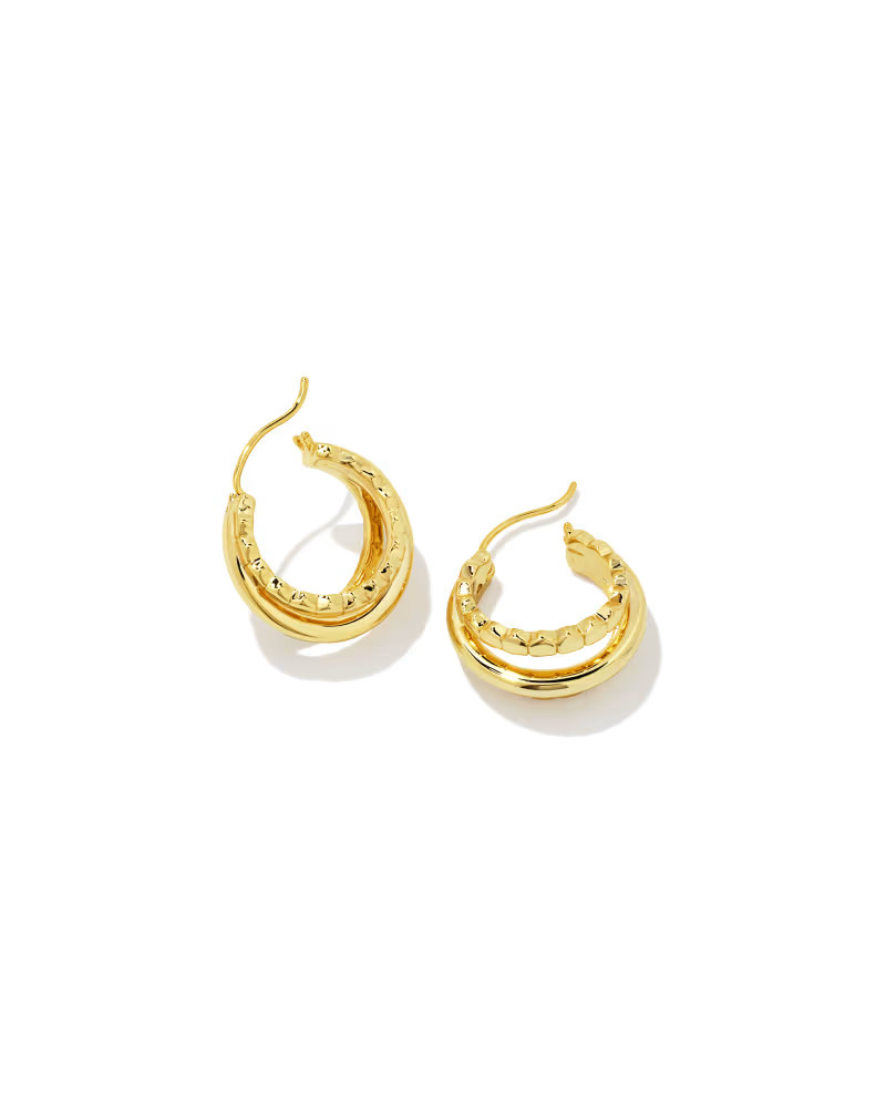 Quinn Huggie Earrings in Gold | Kendra Scott