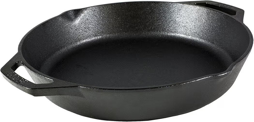 Lodge 12 Inch Pre-Seasoned Cast Iron Skillet - Dual Assist Handles - Use in the Oven, on the Stov... | Amazon (US)