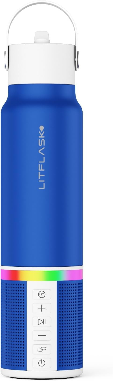 Smart Water Bottle with Premium Bluetooth Speaker, Portable Charger, LED Light, Stainless Steel, ... | Amazon (US)