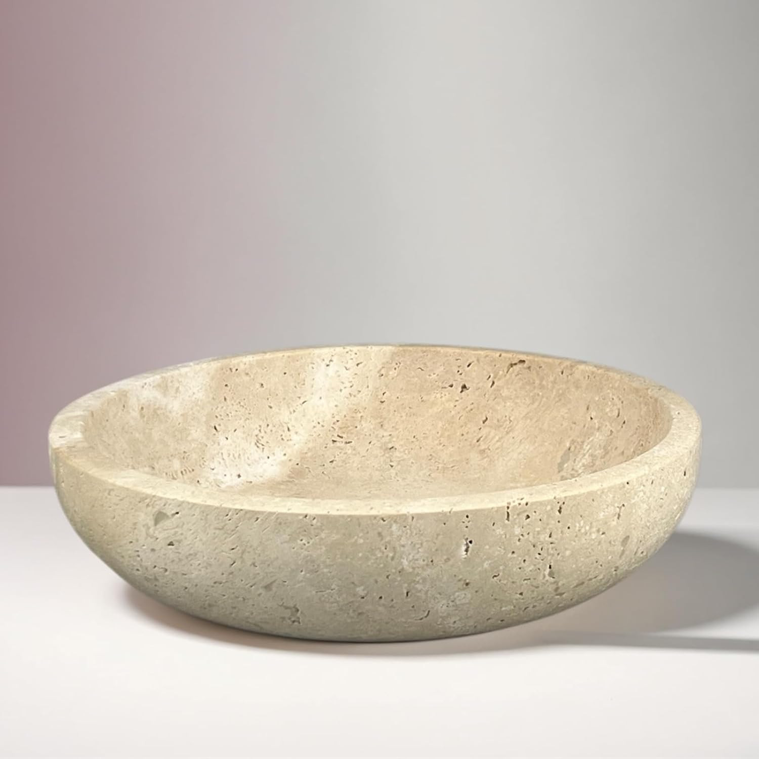 Travertine Decorative Bowls for Home Decor, Marble Fruit Bowl for Kitchen Counter, Keys Bowl for ... | Amazon (US)