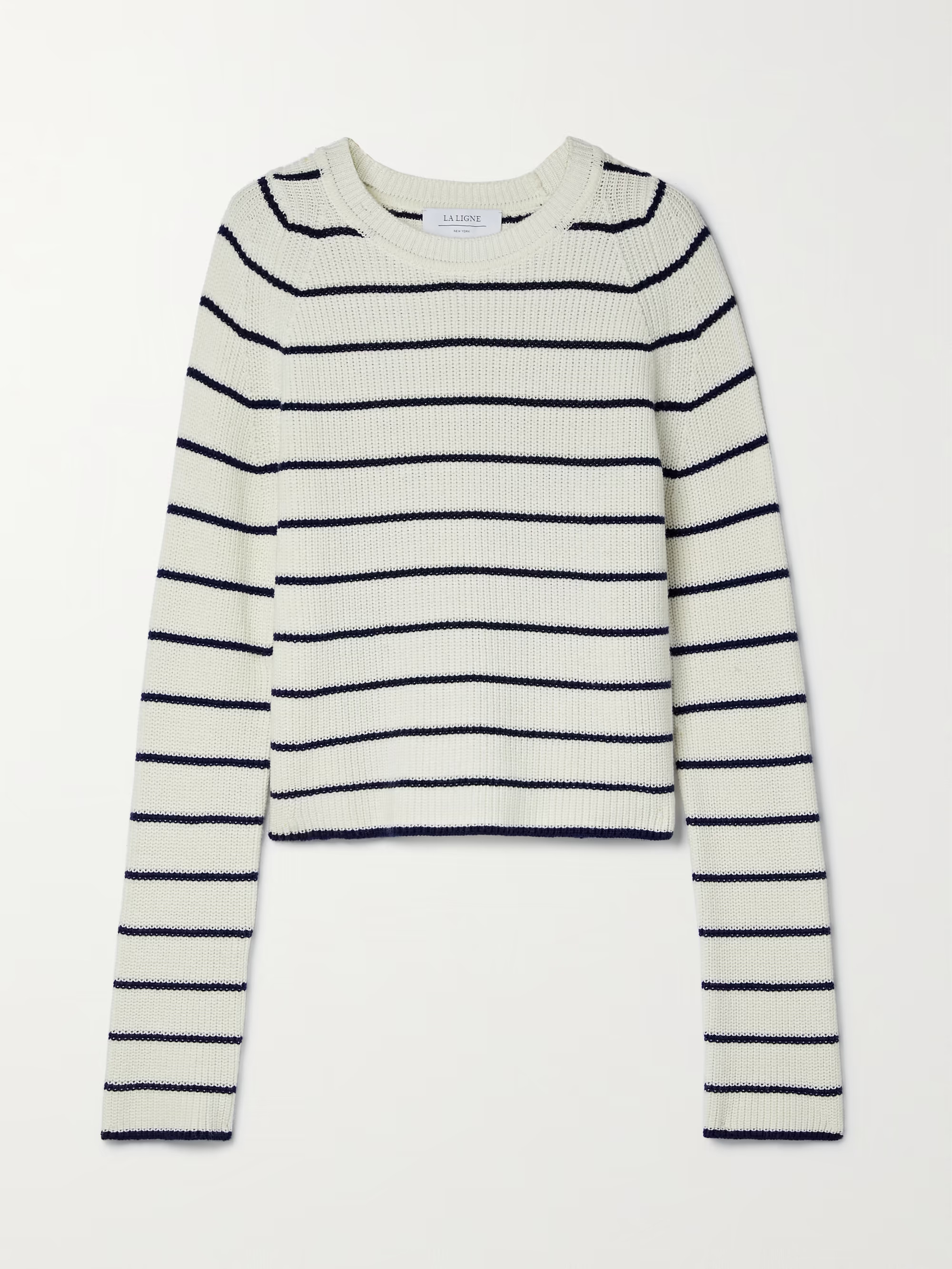 Ribbed cotton-blend sweater | NET-A-PORTER (UK & EU)