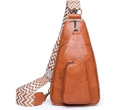 YZFSM Sling Bag For Women Small Crossbody Sling Backpack Leather Sling Bag Multipurpose Chest Bag... | Amazon (US)