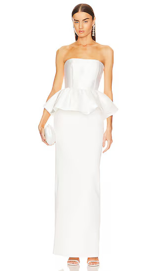 Maddison Maxi Dress in Cream | Revolve Clothing (Global)