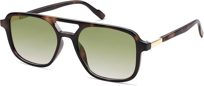 SOJOS Retro Aviator Sunglasses for Women Men,Trendy Rectangle Womens Mens Shades Sun Glasses SJ22... | Amazon (US)