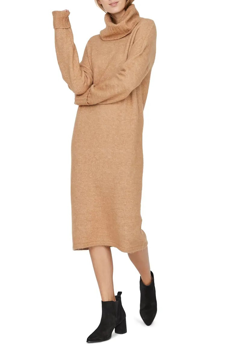 Gaiva Turtleneck Long Sleeve Sweater Dress | Nordstrom
