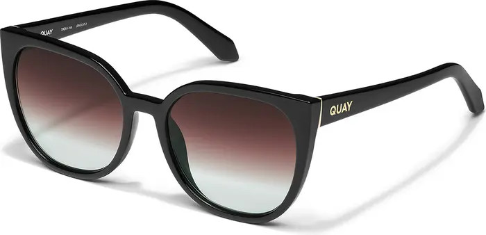 QUAY Staycation 57mm Gradient Cat Eye Sunglasses | Nordstrom | Nordstrom