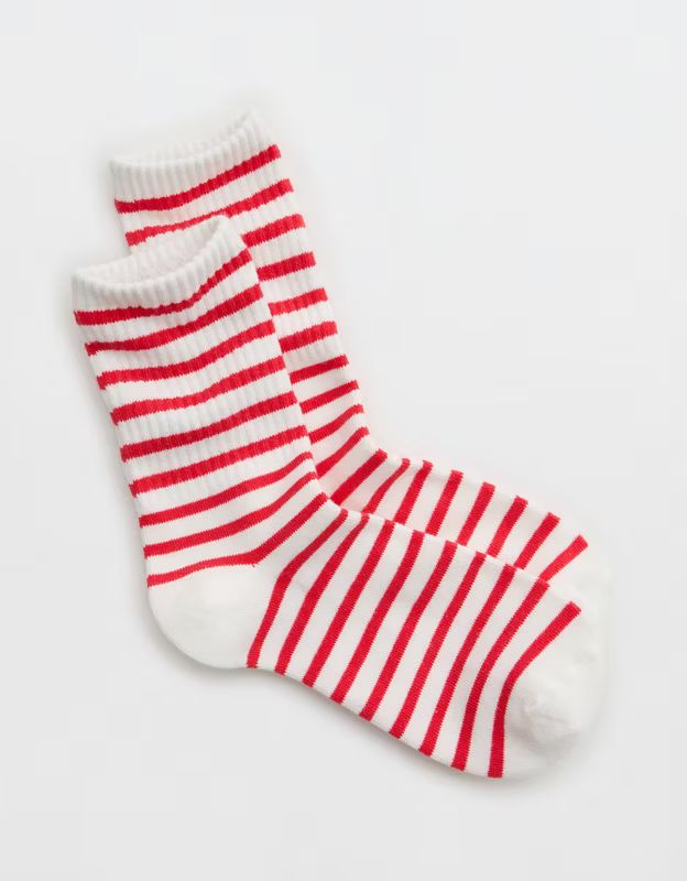 Aerie Ribbed Cotton Crew Socks | Aerie