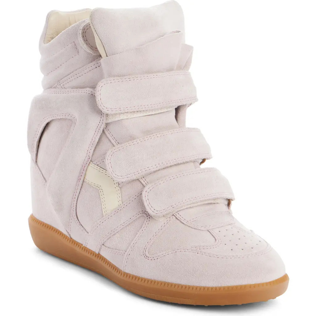 Isabel Marant Bekett Hidden Wedge High Top Sneaker in Pale Pink at Nordstrom, Size 11Us | Nordstrom
