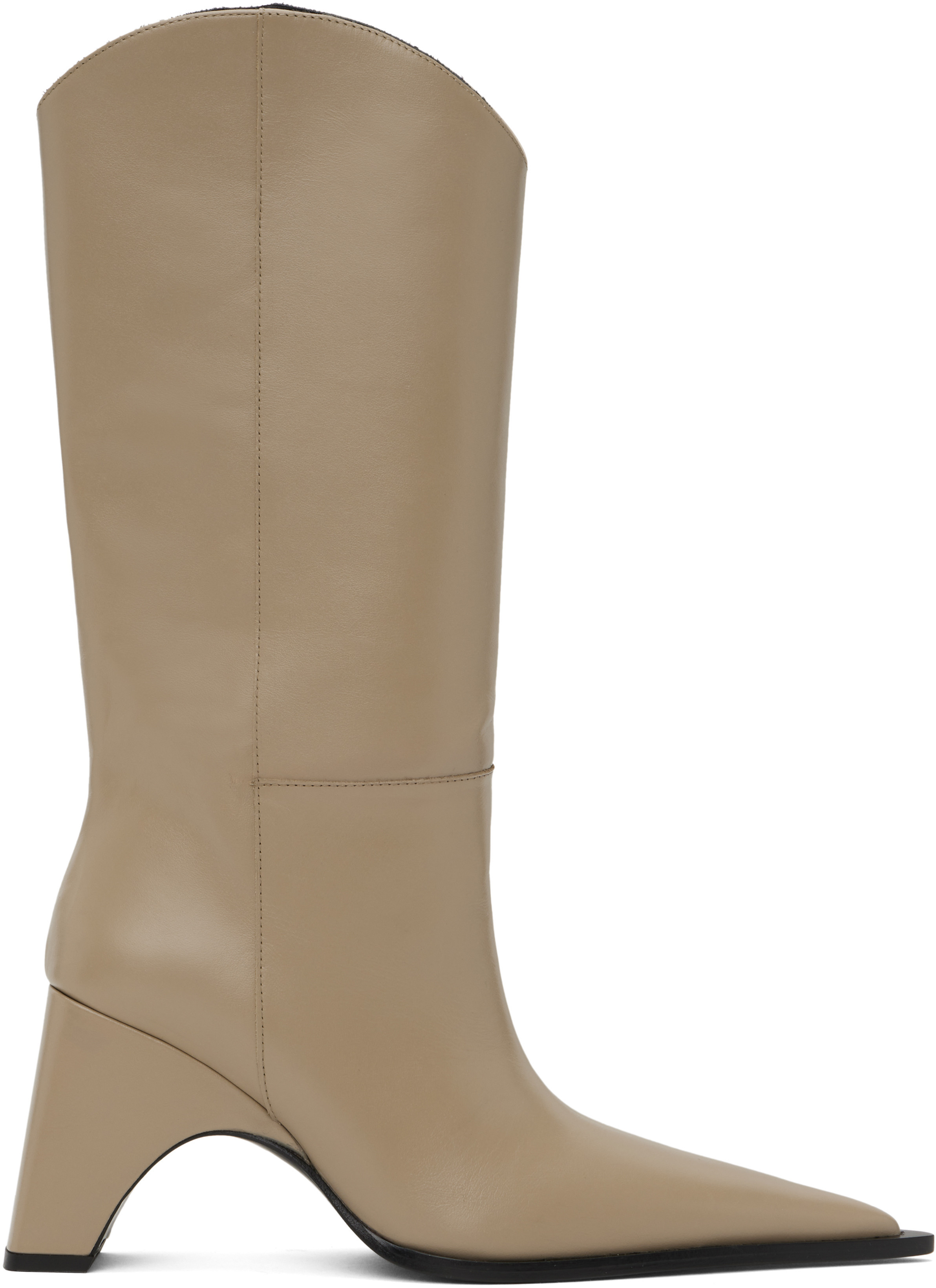 Coperni Beige Bridge Cowboy Boots | SSENSE