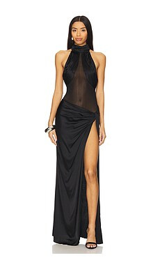 h:ours Raine Maxi Dress in Black from Revolve.com | Revolve Clothing (Global)