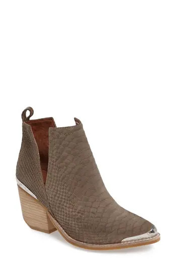 Women's Jeffrey Campbell Cromwell Cutout Western Boot, Size 10 M - Beige | Nordstrom