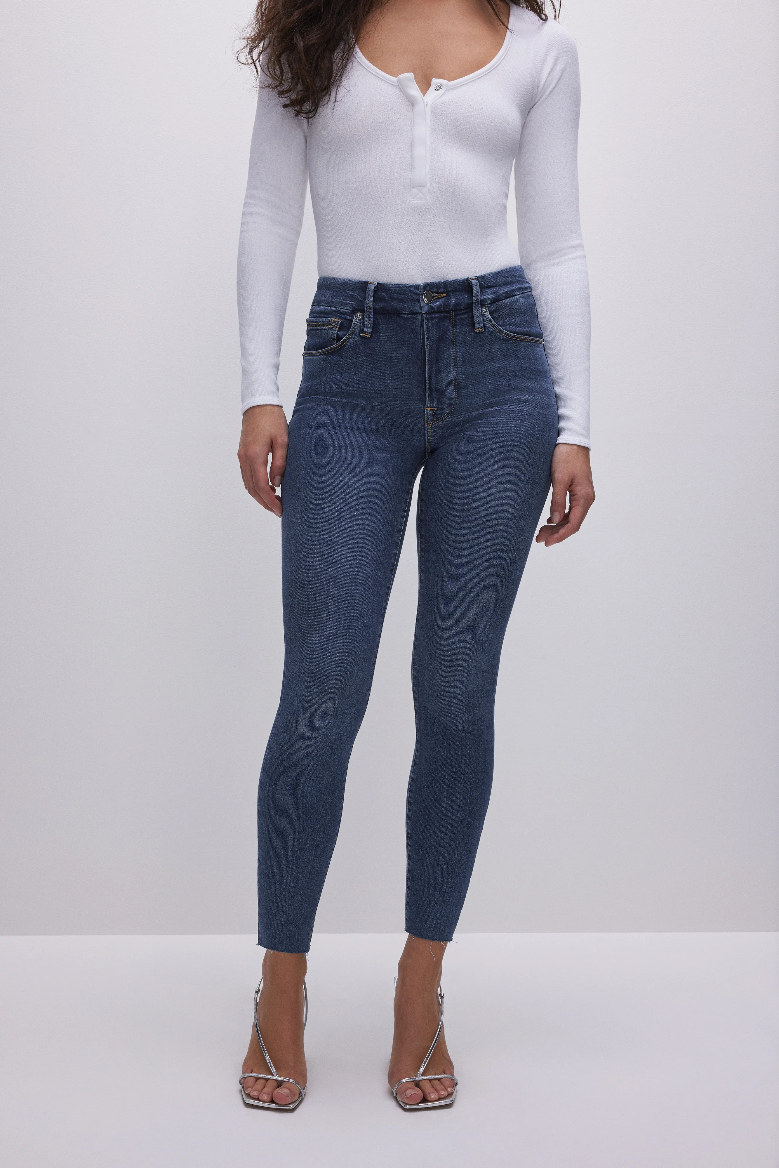 GOOD LEGS SKINNY CROPPED JEANS | BLUE835 - GOOD AMERICAN | Good American