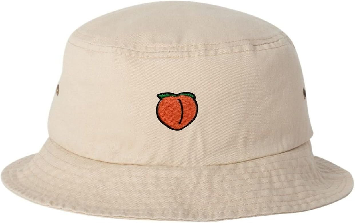 Go All Out Adult Peach Embroidered Bucket Cap Dad Hat | Amazon (US)