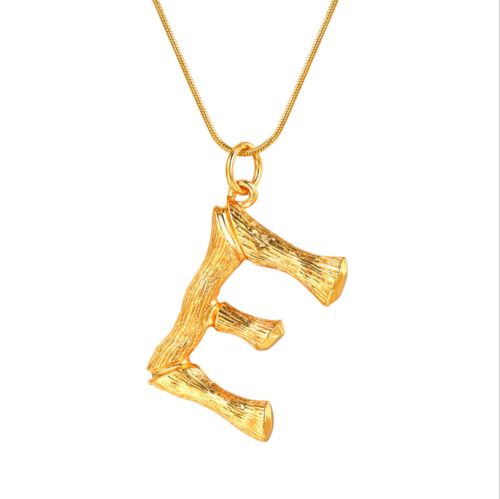 Details about   Initial 26 letters Fashion Big Alphabet Necklace Gold Plated A-Z Personality UK | eBay UK