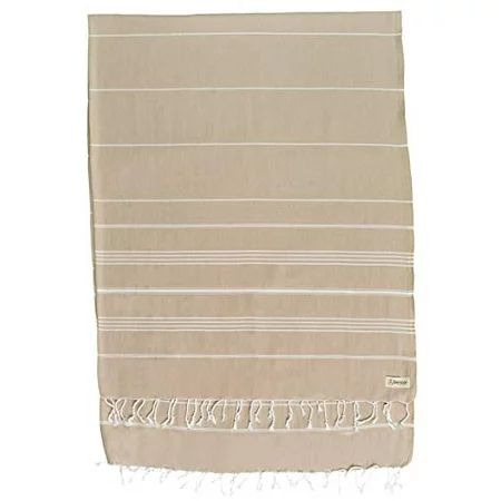 Bersuse 100 Cotton Anatolia XL Throw Blanket Turkish Towel 61x82 Inches Beige | Walmart (US)