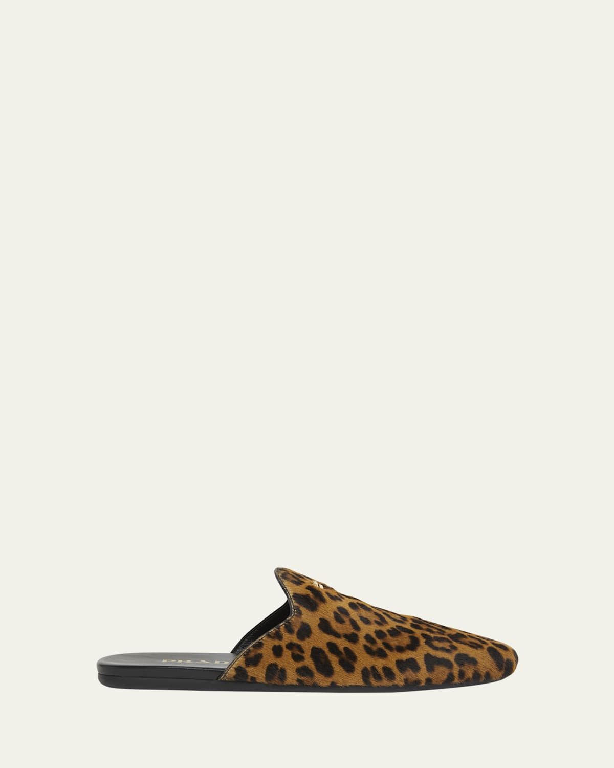Leopard Calf Hair Flat Mules | Bergdorf Goodman