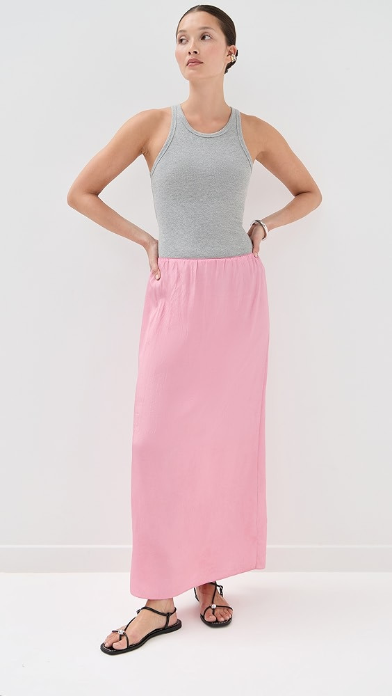 Tibi Summer Acetate Crinkle Maxi Slip Skirt | Shopbop | Shopbop