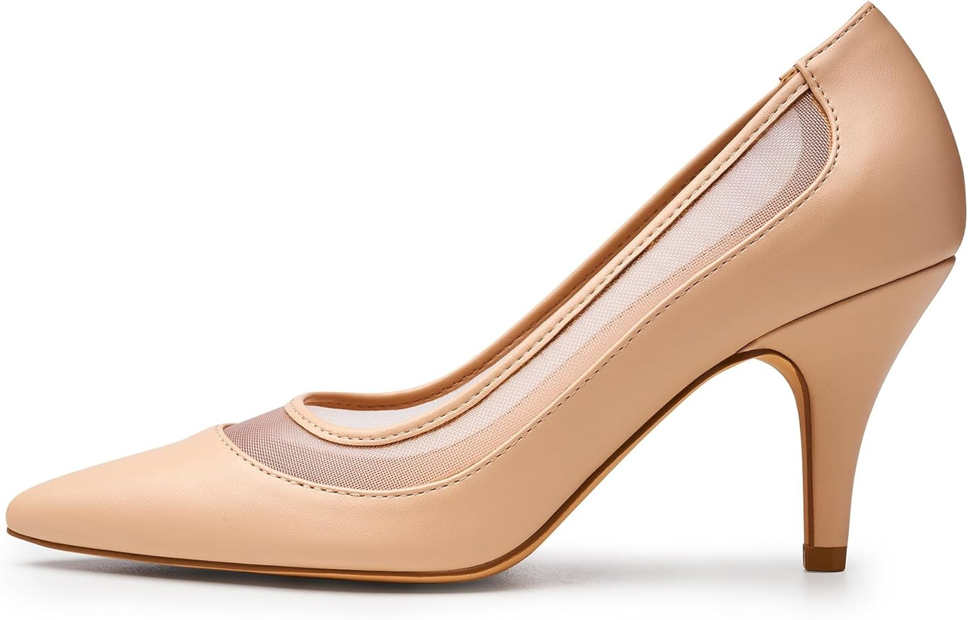 Trary Heels for Women,Mesh Pumps Women Pumps Shoes, Close Toed Heels Sexy, Kitten Heels for Women | Amazon (US)