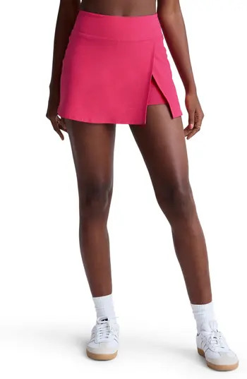 Beyond Yoga Points Crossover Skort in Vivid Pink Heather at Nordstrom Rack, Size X-Large | Nordstrom Rack