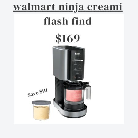 Walmart Flash Find! 🍦This is the lowest price I’ve ever seen the Ninja CREAMI. If you’ve wondered about this healthy ice cream maker, now is the time to grab one. #walmarthome #kitchen #walmarthomefinds #walmartfinds #appliances #walmartmusthaves #kitchenappliances Ninja ice cream maker. Walmart home finds. Walmart must haves. Walmart haul.  Ninja CREAMi, Ice Cream Maker, Walmart deals. 