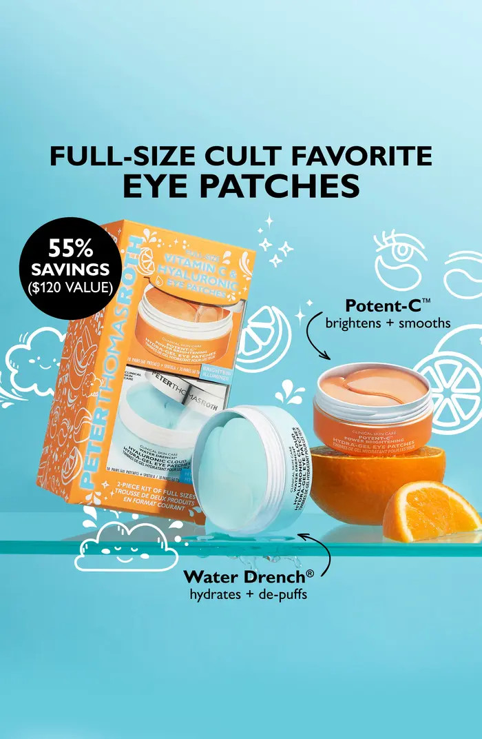 Peter Thomas Roth Vitamin C & Hyaluronic Eye Patches 2-Piece Kit $120 Value | Nordstrom | Nordstrom