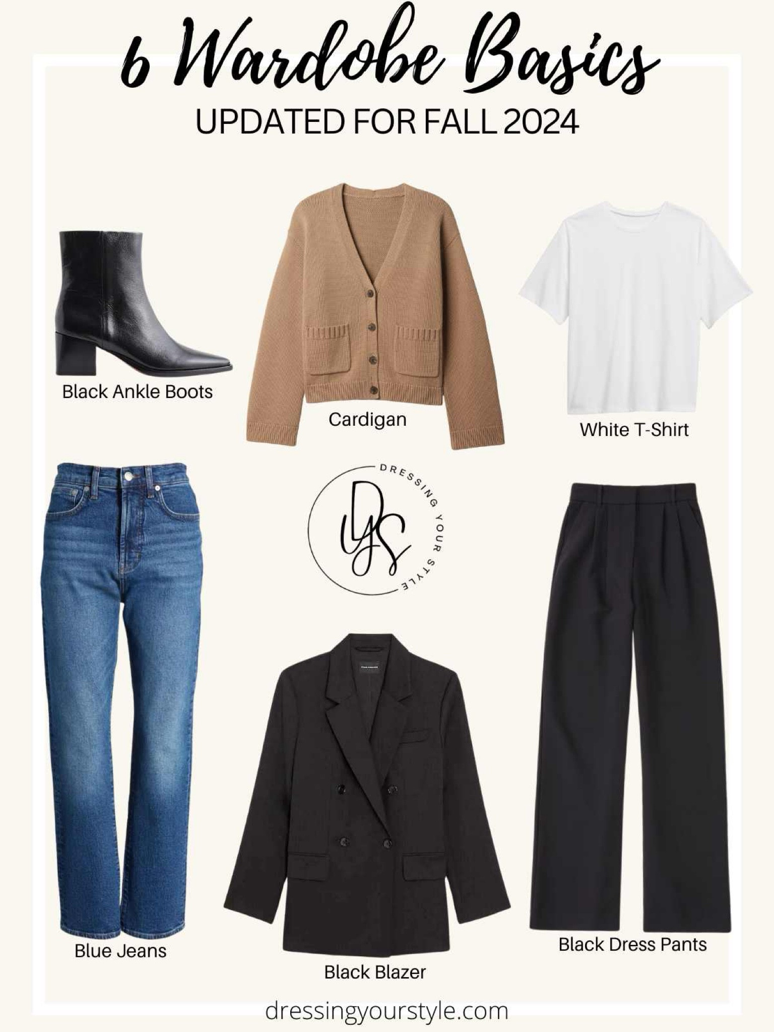 6 updates capsule wardrobe basics for fall 2024

#LTKStyleTip #LTKOver40 #LTKSeasonal