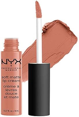 NYX PROFESSIONAL MAKEUP Soft Matte Lip Cream, High-Pigmented Cream Lipstick - Athens, Matte Peach... | Amazon (US)