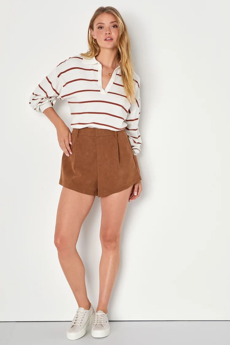 Stylish Warmth White Striped Collared Pullover Sweater | Lulus (US)
