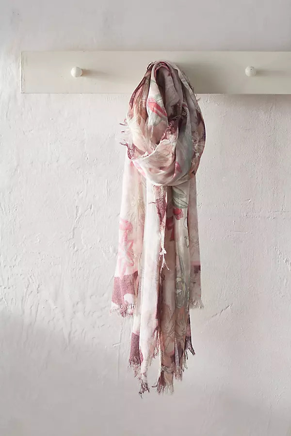 Amaryllis Floral Scarf | Anthropologie (US)
