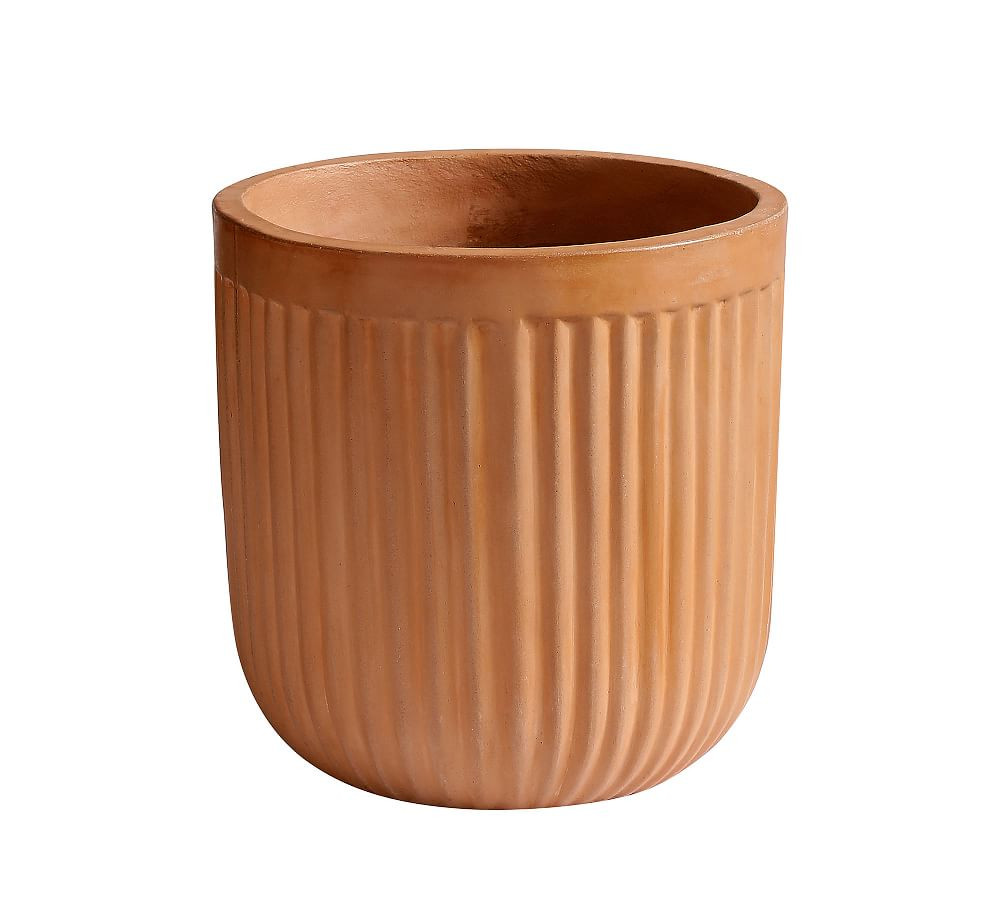 Concrete Fluted Planters | Pottery Barn (US)