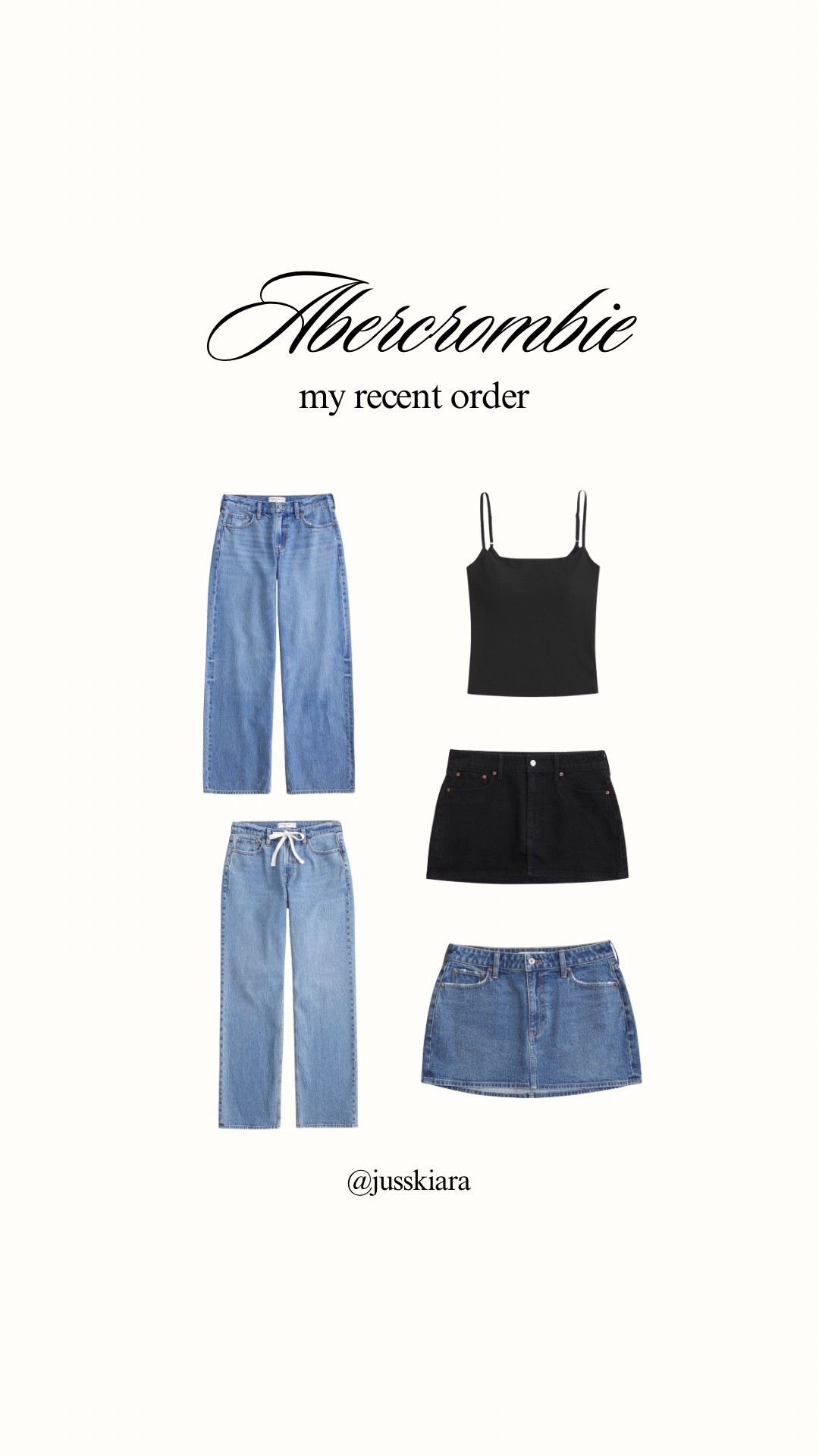 Abercrombie picks from the recent sale - The denim sale starts 8/6! I grabbed a 29 in jeans + the denim skorts and a M in the cami (reviews mentioned that it loosens once worn).  