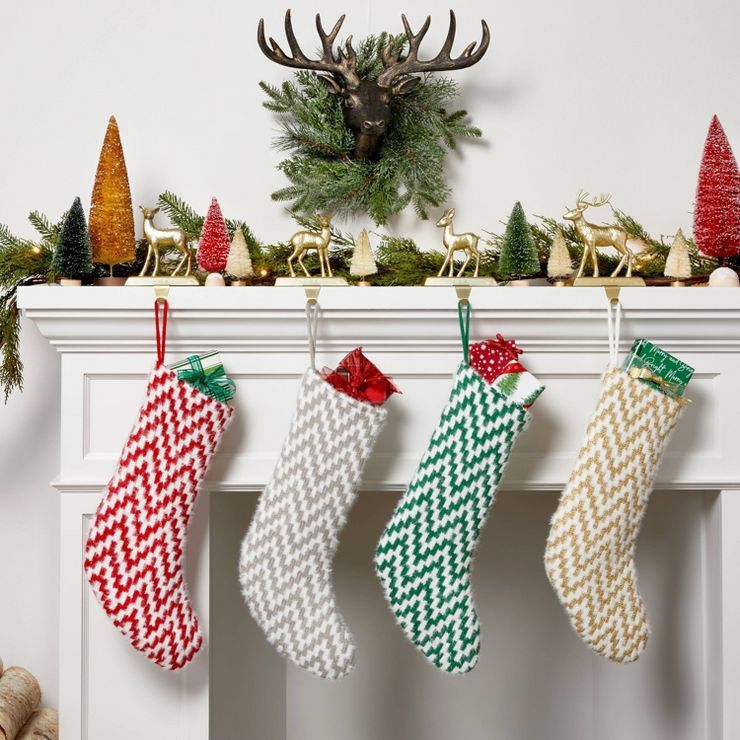 4ct Metal Reindeer Christmas Stocking Holder - Wondershop™ | Target