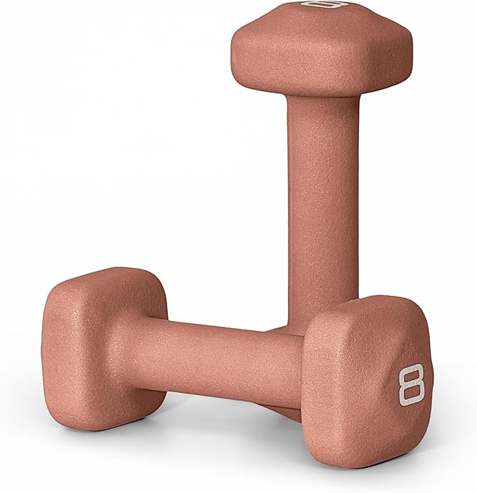 Tone Fitness Neoprene Dumbbell Weight Pairs with Anti-Roll Square Head | Multiple Options | Amazon (US)