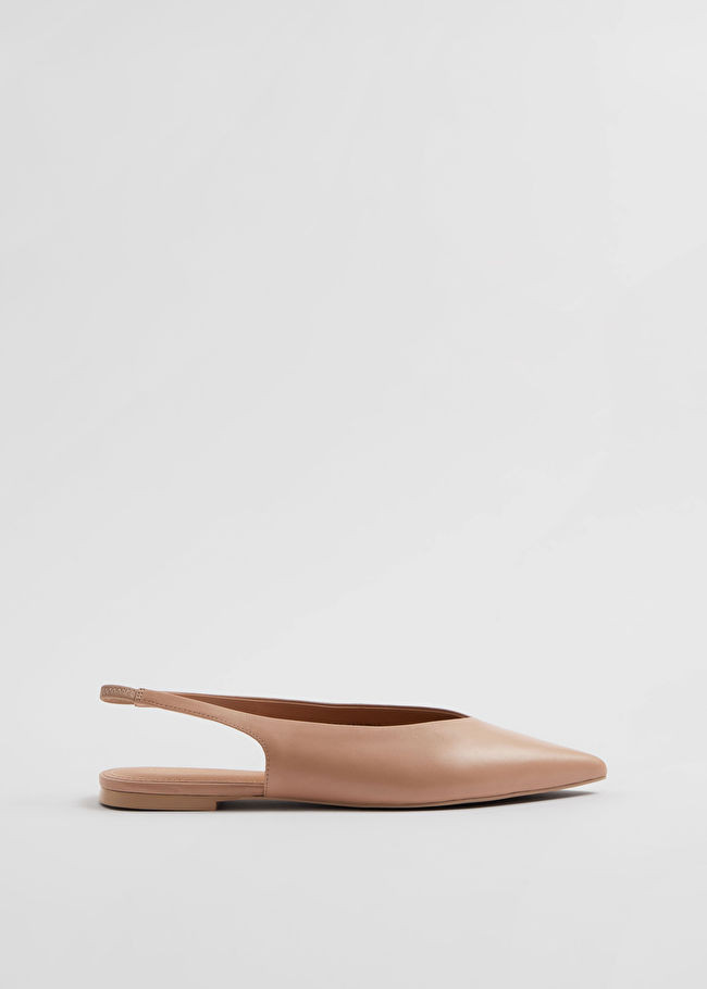 Pointy Leather Slingback Flats | & Other Stories (EU + UK)