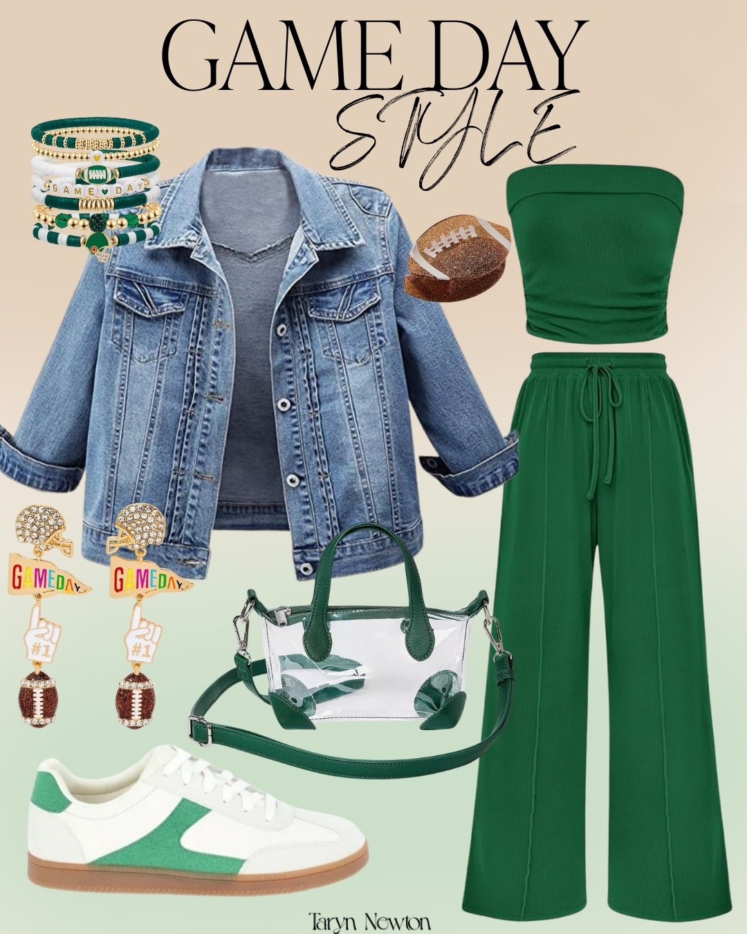 Green game day outfit inspo 💚

#LTKSaleAlert #LTKActive #LTKStyleTip