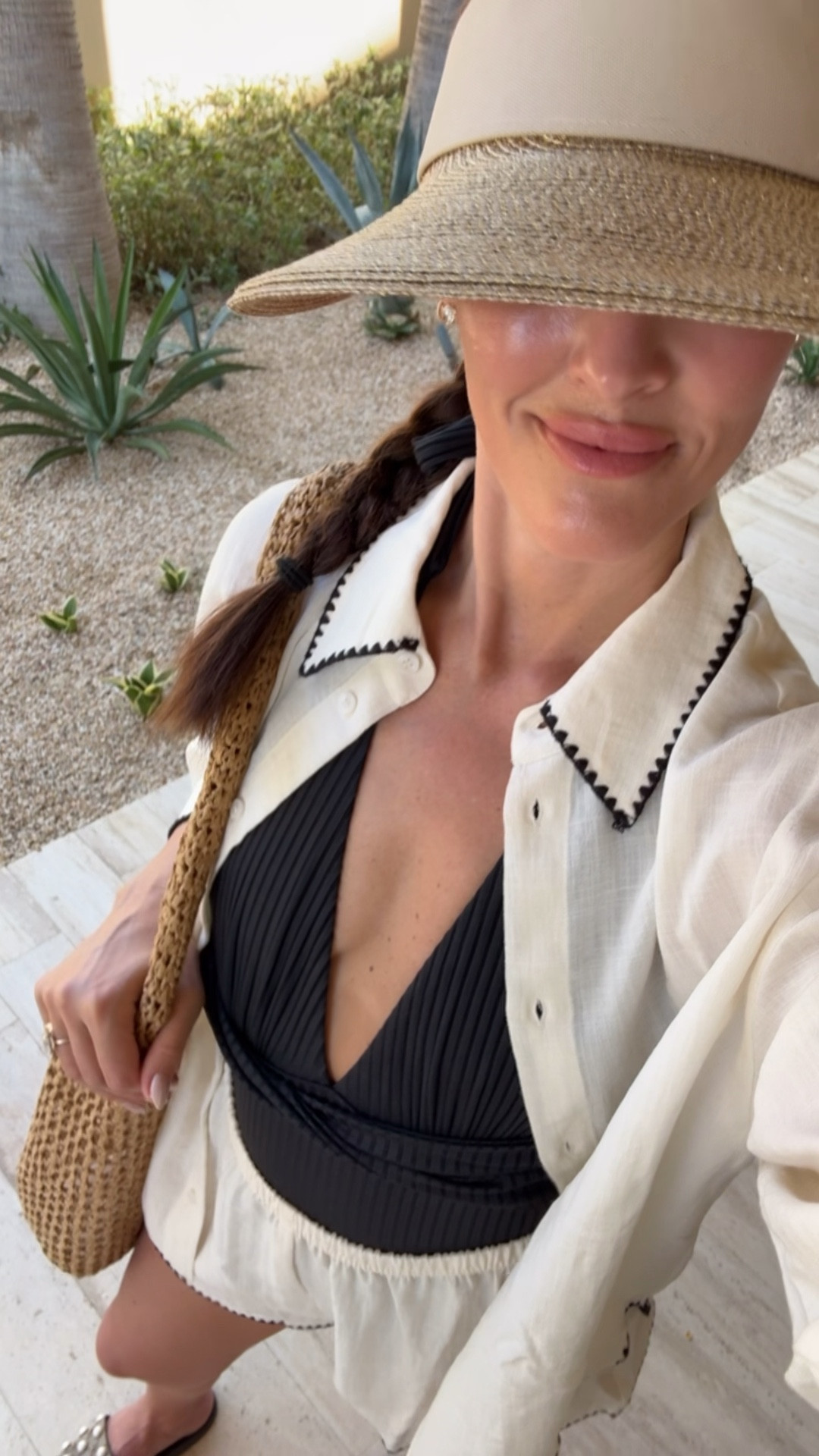 My favorite black plunge one piece swimsuit and linen shoet set (s). Wore on spring break!

Coverup
Outfit
Pool
Beach look

#LTKootd #LTKSwim #LTKTravel