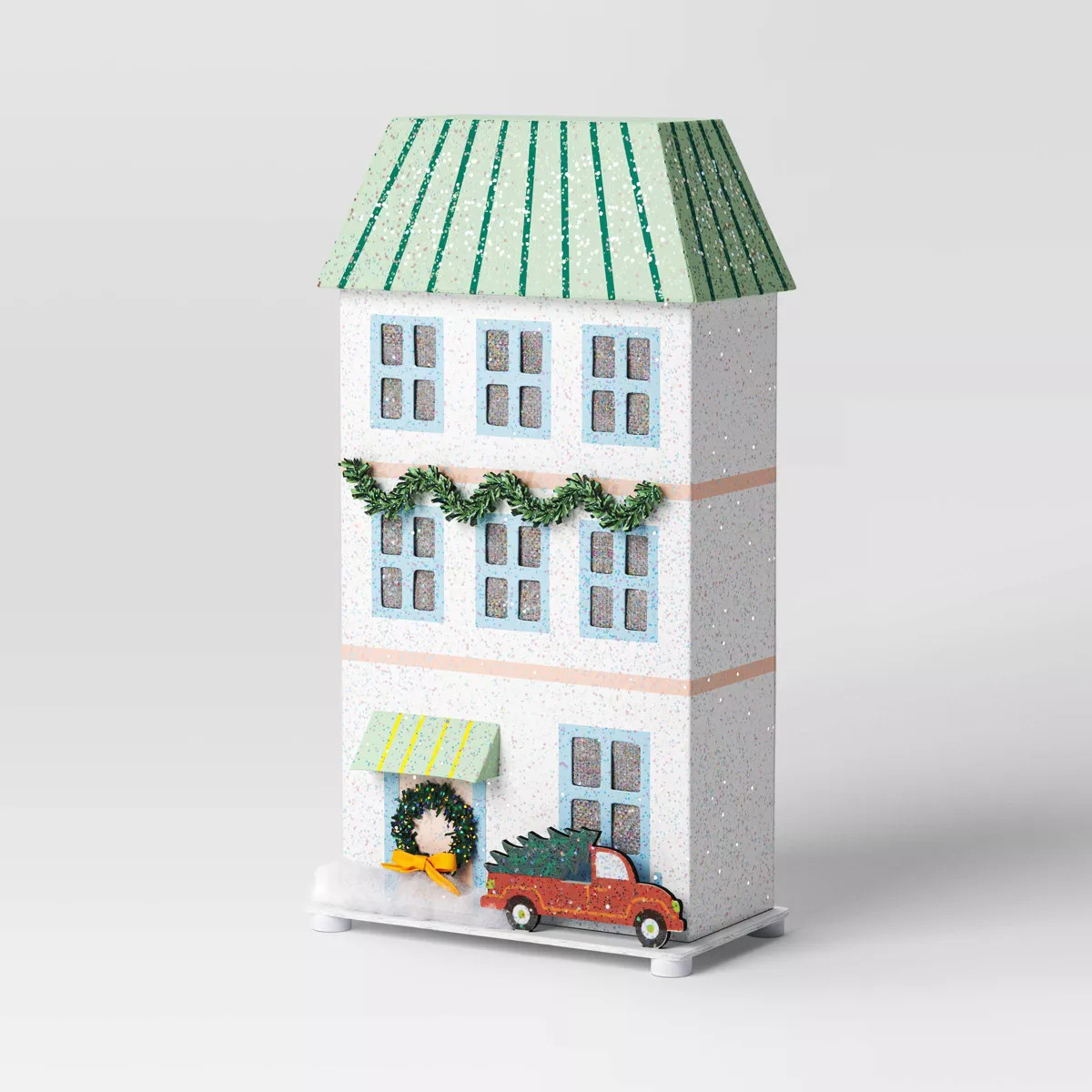 Lit LED Paper House Christmas Village Building - Wondershop™ White | Target
