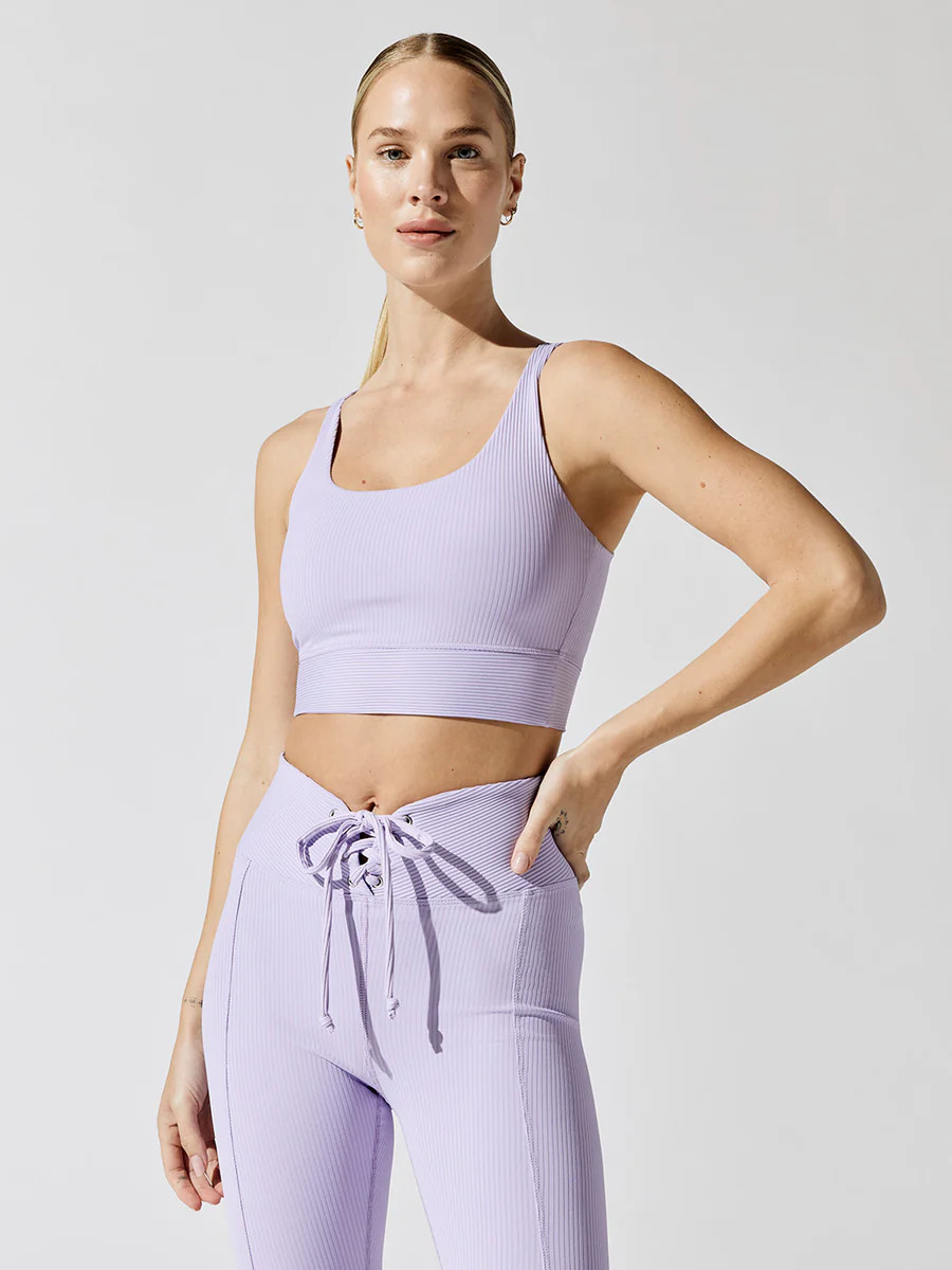 Ribbed Gym Bra | Carbon38