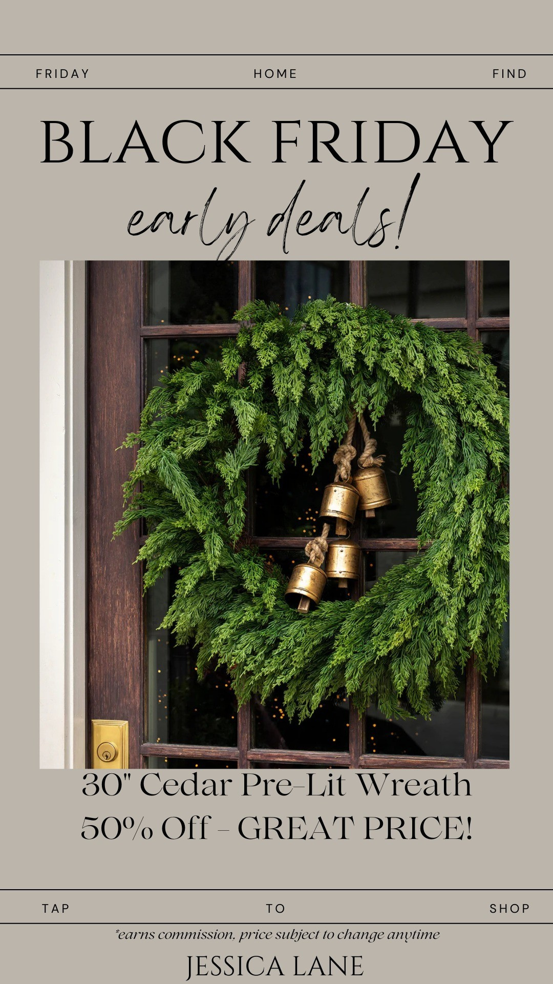 This 30" pre-lit cedar wreath is SO lush and timeless — half off and perfect for any door or mantle. 🌲💡#McGeeAndCo #WreathSeason #HolidayHome #BlackFridayFinds

#LTKCyberWeek #LTKHoliday #LTKSeasonal
