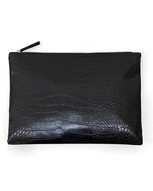 NIGEDU Women Clutches Crocodile Grain PU Leather Envelope Clutch Bag | Amazon (US)