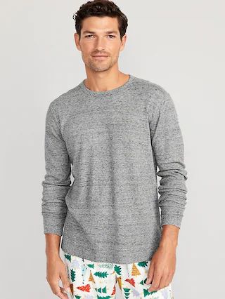 Long-Sleeve Built-In Flex Waffle-Knit T-Shirt for Men | Old Navy (US)